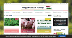 Desktop Screenshot of magyargazdak.hu